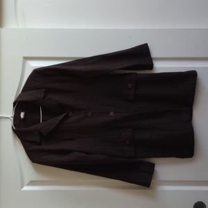 Vintage Lightweight Brown Long Blazer, Y2K
